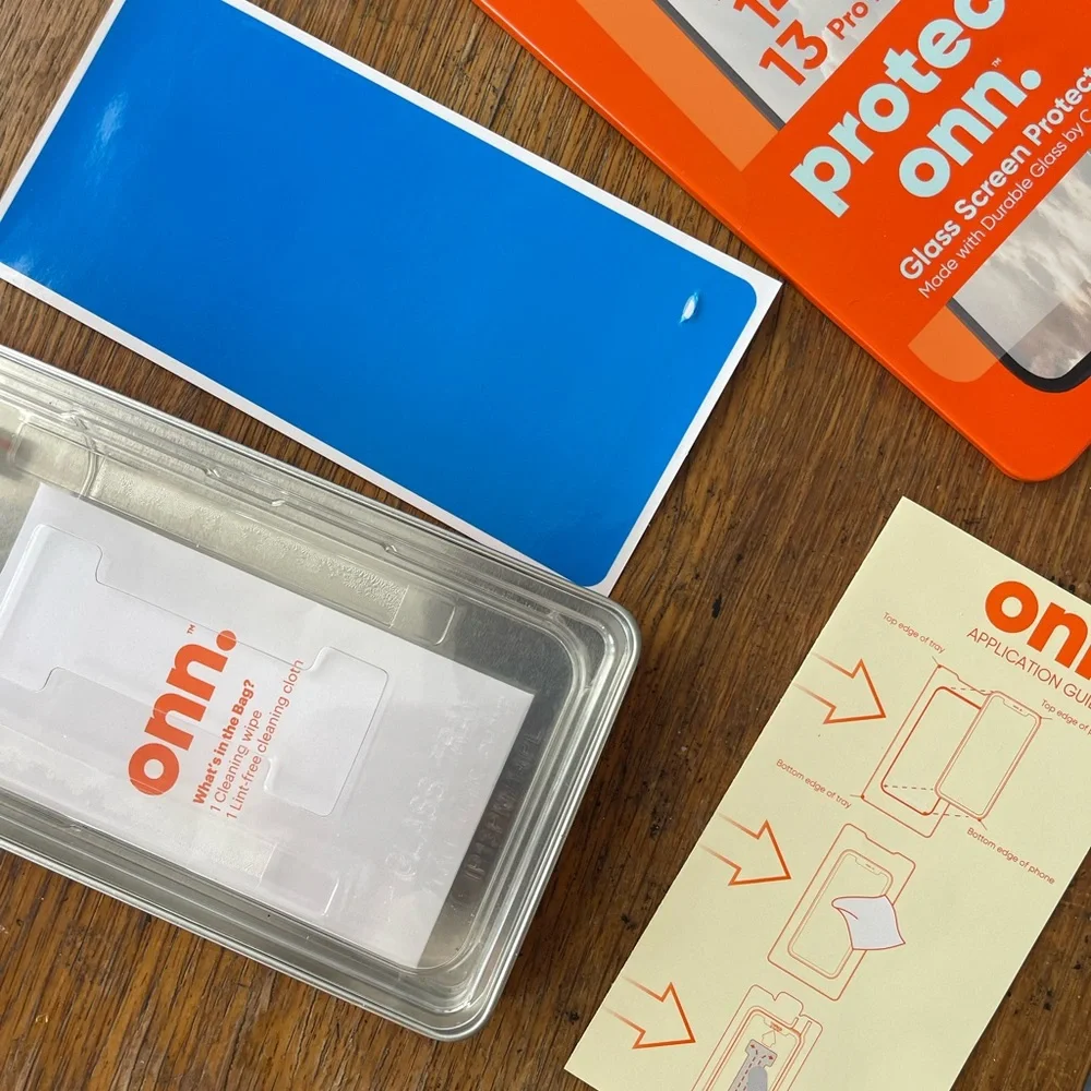 Protect Onn Orange Glass Screen Protector for iPhone 14 Plus and 13 Pro Max